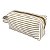 Necessaire Retangular Grande Listras Bege - Imagem 3