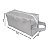 Necessaire Retangular Grande Prata - Imagem 5