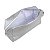 Necessaire Retangular Grande Prata - Imagem 4