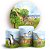 KIT Redondo e Trio - Animais - Sublimado 3D - Imagem 1