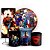 KIT Redondo Trio e Faixa - Super Homem - Sublimado 3D - Imagem 1
