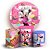 KIT Redondo e Trio -  Minnie Confeiteira - Sublimado 3D - Imagem 1
