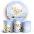 KIT Redondo e Trio - Ovelhinha Cute Azul - Sublimado 3D - Imagem 1