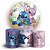 KIT Redondo e Trio - Stitch e Angel (Lilo e Stitch) - Sublimado 3D - Imagem 1