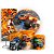 KIT Redondo Trio e Faixa - Blazer and Monster Machine - Sublimado 3D - Imagem 1