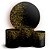KIT Redondo e Trio - Glitter Preto Dourado - Sublimado 3D - Imagem 1