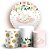 KIT Redondo e Trio - Cisne Floral Glitter - Sublimado 3D - Imagem 1
