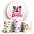 Capas Painel Redondo e Trio Cilindro Sublimado - Barbie - Imagem 1