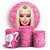 Capas Painel Redondo e Trio Cilindro Sublimado - Barbie - Imagem 1