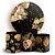 KIT Redondo e Trio - Floral Dourado  - Sublimado 3D - Imagem 1
