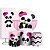 KIT Redondo Trio e Faixa - Panda Rosa - Sublimado 3D - Imagem 1