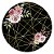 Painel Redondo - Floral Linhas Douradas - Sublimado 3D - Imagem 1