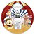Painel Redondo - Circo Animais - Sublimado 3D - Imagem 1