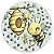 Painel Redondo - Abelhinha Cute - Sublimado 3D - Imagem 1