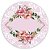 Painel Redondo - Floral com Renda - Sublimado 3D - Imagem 1