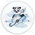 Painel Redondo - Panda Aviador - Sublimado 3D - Imagem 1