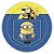 Painel Redondo - Minions - Sublimado 3D - Imagem 1