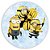 Painel Redondo - Minions - Sublimado 3D - Imagem 1