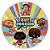 Painel Redondo - Mini Beat Power Rockers - Sublimado 3D - Imagem 1