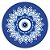 Painel Redondo - Mandala Azul - Sublimado 3D - Imagem 1