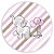 Painel Redondo - Elefante Cute Rosa - Sublimado 3D - Imagem 1