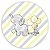 Painel Redondo - Elefante Cute Amarelo - Sublimado 3D - Imagem 1