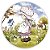 Painel Redondo - Boneca Vintage - Sublimado 3D - Imagem 1