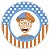 Painel Redondo - Blippi - Sublimado 3D - Imagem 1