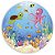 Painel Redondo - Fundo do Mar - Sublimado 3D - Imagem 1
