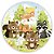 Painel Redondo - Animais Bosque - Sublimado 3D - Imagem 1