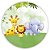 Painel Redondo - Animais Safari - Sublimado 3D - Imagem 1