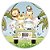 Painel Redondo - Animais Safari - Sublimado 3D - Imagem 1