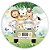 Painel Redondo - Animais Safari - Sublimado 3D - Imagem 1