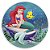 Painel Redondo - Ariel Pequena Sereia - Sublimado 3D - Imagem 1