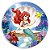 Painel Redondo - Ariel Pequena Sereia - Sublimado 3D - Imagem 1