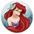 Painel Redondo - Ariel Pequena Sereia - Sublimado 3D - Imagem 1