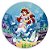 Painel Redondo - Ariel Pequena Sereia - Sublimado 3D - Imagem 1