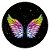 Painel Redondo - Asas Glitter - Sublimado 3D - Imagem 1