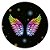Painel Redondo - Asas Glitter - Sublimado 3D - Imagem 1