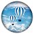 Painel Redondo - Balao Azul - Sublimado 3D - Imagem 1