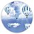 Painel Redondo - Balao Azul - Sublimado 3D - Imagem 1