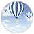 Painel Redondo - Balao Azul - Sublimado 3D - Imagem 1