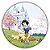 Painel Redondo - Branca de Neve - Sublimado 3D - Imagem 1