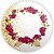 Painel Redondo - Floral Marsala - Sublimado 3D - Imagem 1