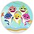 Painel Redondo - Baby Shark - Sublimado 3D - Imagem 1