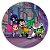 Painel Redondo - Teen Titans - Sublimado 3D - Imagem 1