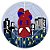 Painel Redondo - Homem Aranha Cute - Sublimado 3D - Imagem 1