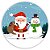 Painel Redondo - Natal  - Sublimado 3D - Imagem 1