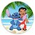 Painel Redondo - Lilo e Stitch - Sublimado 3D - Imagem 1