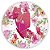 Painel Redondo - Floral Borboleta - Sublimado 3D - Imagem 1